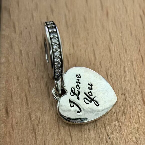 Pandora l Love You Forever Exclusive Hear Charm, S925 Silver Bracelets - Picture 3 of 4
